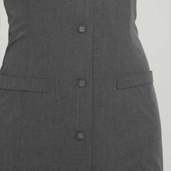 Princess Polly Fenny Mini Dress Grey NWT - Picture 4 of 6